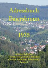 Vorderes Coverbild Adressbuch Baiersbronn 1935