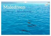Vorderes Coverbild MALEDIVEN Wunderwelt (Wandkalender 2026 DIN A4 quer), CALVENDO Monatskalender