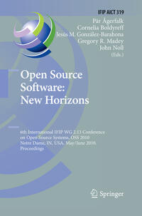 Vorderes Coverbild Open Source Software: New Horizons