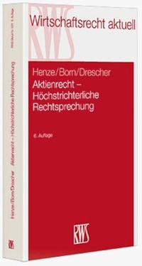 Vorderes Coverbild Aktienrecht - Höchstrichterliche Rechtsprechung