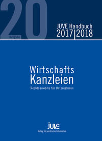 Vorderes Coverbild JUVE Handbuch Wirtschaftskanzleien 2017/2018