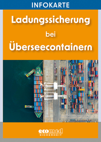Vorderes Coverbild Infokarte Ladungssicherung bei Überseecontainern
