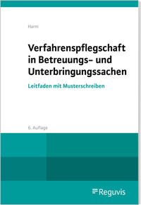 Vorderes Coverbild Verfahrenspflegschaft in Betreuungs- und Unterbringungssachen