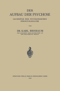 Vorderes Coverbild Der Aufbau der Psychose