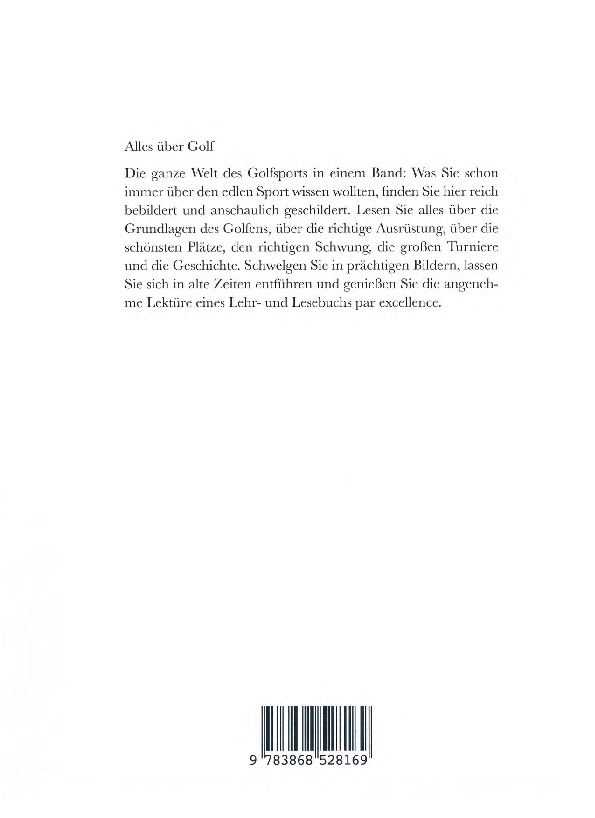 Rückseitencover Golf