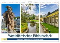 Vorderes Coverbild Westböhmisches Bäderdreieck - Karlsbad, Marienbad und Franzensbad (Wandkalender 2025 DIN A4 quer), CALVENDO Monatskalender