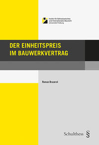 Vorderes Coverbild Der Einheitspreis im Bauwerkvertrag