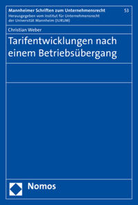 Vorderes Coverbild Tarifentwicklungen nach einem Betriebsübergang