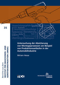 Vorderes Coverbild Untersuchung der Absicherung von Montageprozessen am Beispiel von Produktionsanläufen in der Automobilindustrie