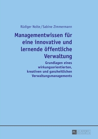 Vorderes Coverbild Managementwissen für eine innovative und lernende öffentliche Verwaltung