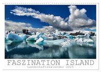 Vorderes Coverbild Faszination Island - Landschaftskalender 2025 (Wandkalender 2025 DIN A3 quer), CALVENDO Monatskalender