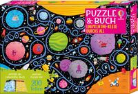 Vorderes Coverbild Puzzle & Buch: Labyrinthe-Reise durchs All
