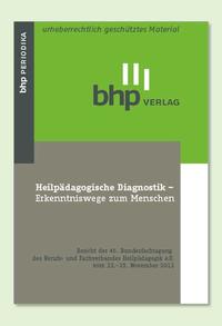 Vorderes Coverbild Heilpädagogische Diagnostik - Erkenntniswege zum Menschen.