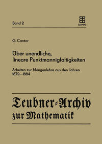 Vorderes Coverbild Über unendliche, lineare Punktmannigfaltigkeiten
