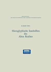 Vorderes Coverbild Hieroglyphische Inschriften des Alten Reiches