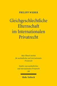 Vorderes Coverbild Gleichgeschlechtliche Elternschaft im Internationalen Privatrecht