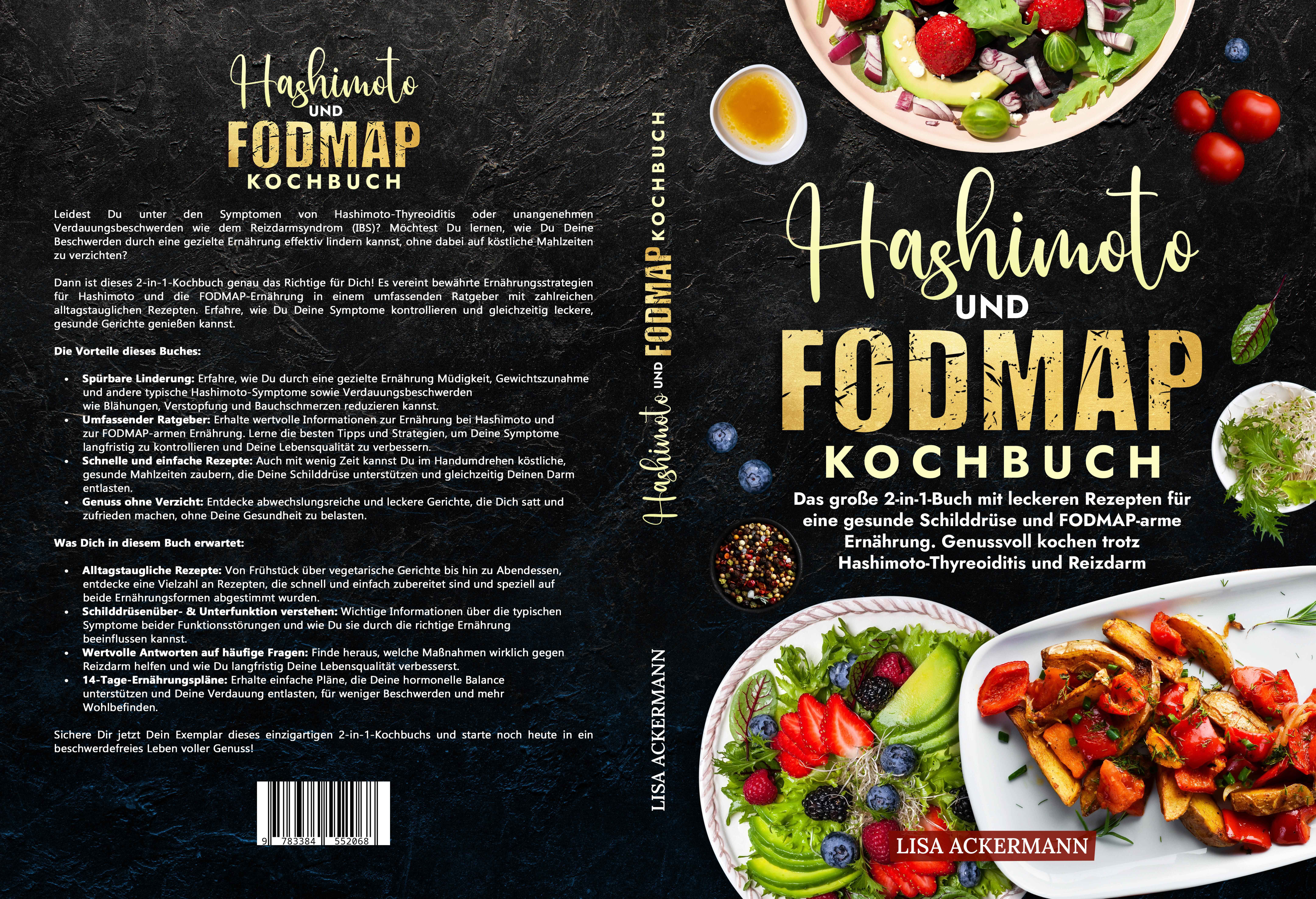 Gesamtes Coverbild Hashimoto und Fodmap Kochbuch