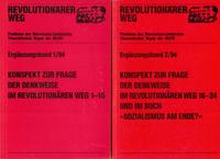 Vorderes Coverbild Konspekt zur Frage der Denkweise