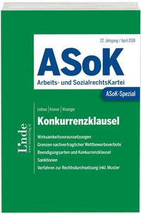 Vorderes Coverbild ASoK-Spezial Konkurrenzklausel