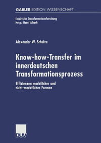 Vorderes Coverbild Know-how-Transfer im innerdeutschen Transformationsprozess