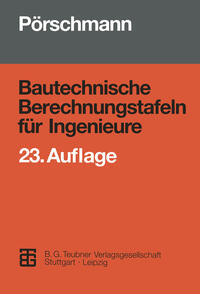 Vorderes Coverbild Bautechnische Berechnungstafeln für Ingenieure
