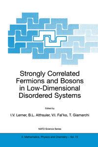 Vorderes Coverbild Strongly Correlated Fermions and Bosons in Low-Dimensional Disordered Systems