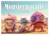 Vorderes Coverbild Monsterparade im Anmarsch (Tischkalender 2025 DIN A5 quer), CALVENDO Monatskalender