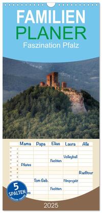 Vorderes Coverbild Familienplaner 2025 - Faszination Pfalz mit 5 Spalten (Wandkalender, 21 x 45 cm) CALVENDO