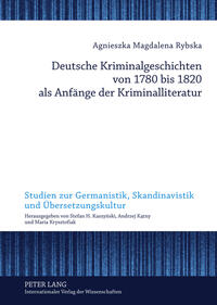 Vorderes Coverbild Deutsche Kriminalgeschichten von 1780 bis 1820 als Anfänge der Kriminalliteratur