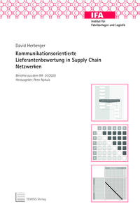Vorderes Coverbild Kommunikationsorientierte Lieferantenbewertung in Supply Chain Netzwerken