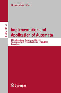 Vorderes Coverbild Implementation and Application of Automata