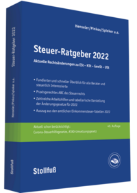 Vorderes Coverbild Steuer-Ratgeber - online