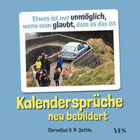 Vorderes Coverbild Kalendersprüche neu bebildert