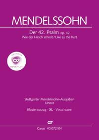 Vorderes Coverbild Wie der Hirsch schreit (Klavierauszug XL)