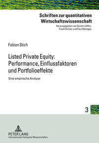 Vorderes Coverbild Listed Private Equity: Performance, Einflussfaktoren und Portfolioeffekte
