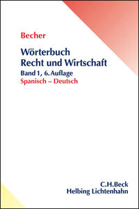 Vorderes Coverbild Wörterbuch Recht und Wirtschaft Band 1: Spanisch - Deutsch