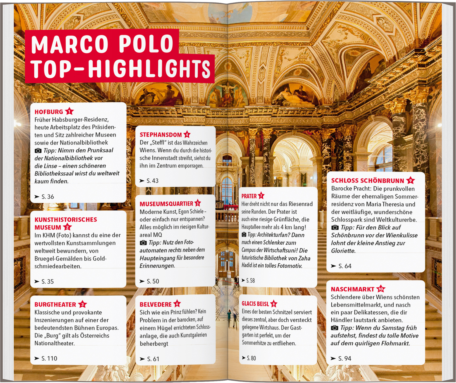 Beispielinhalt (Bild) MARCO POLO Reiseführer Wien