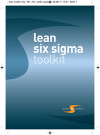 Vorderes Coverbild lean six sigma toolkit