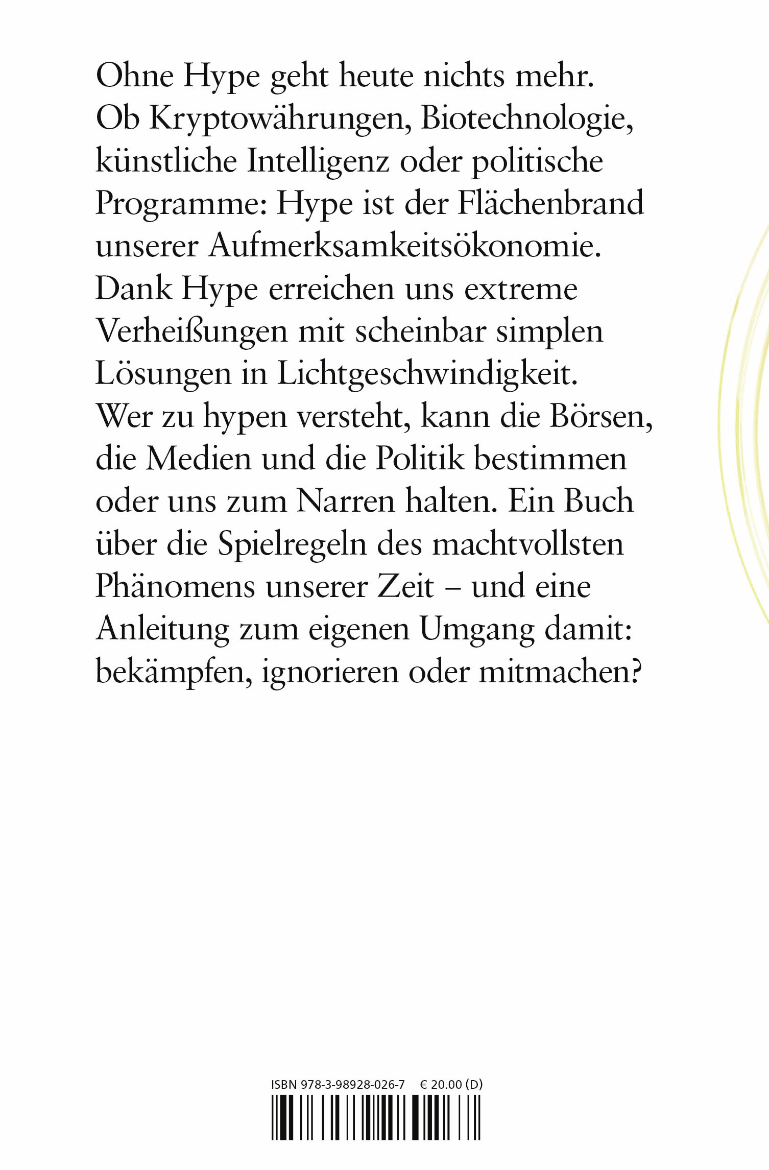Rückseitencover Hype