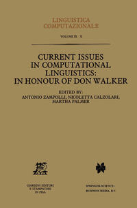 Vorderes Coverbild Current Issues in Computational Linguistics: In Honour of Don Walker