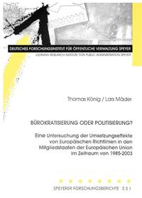 Vorderes Coverbild Bürokratisierung oder Politisierung?