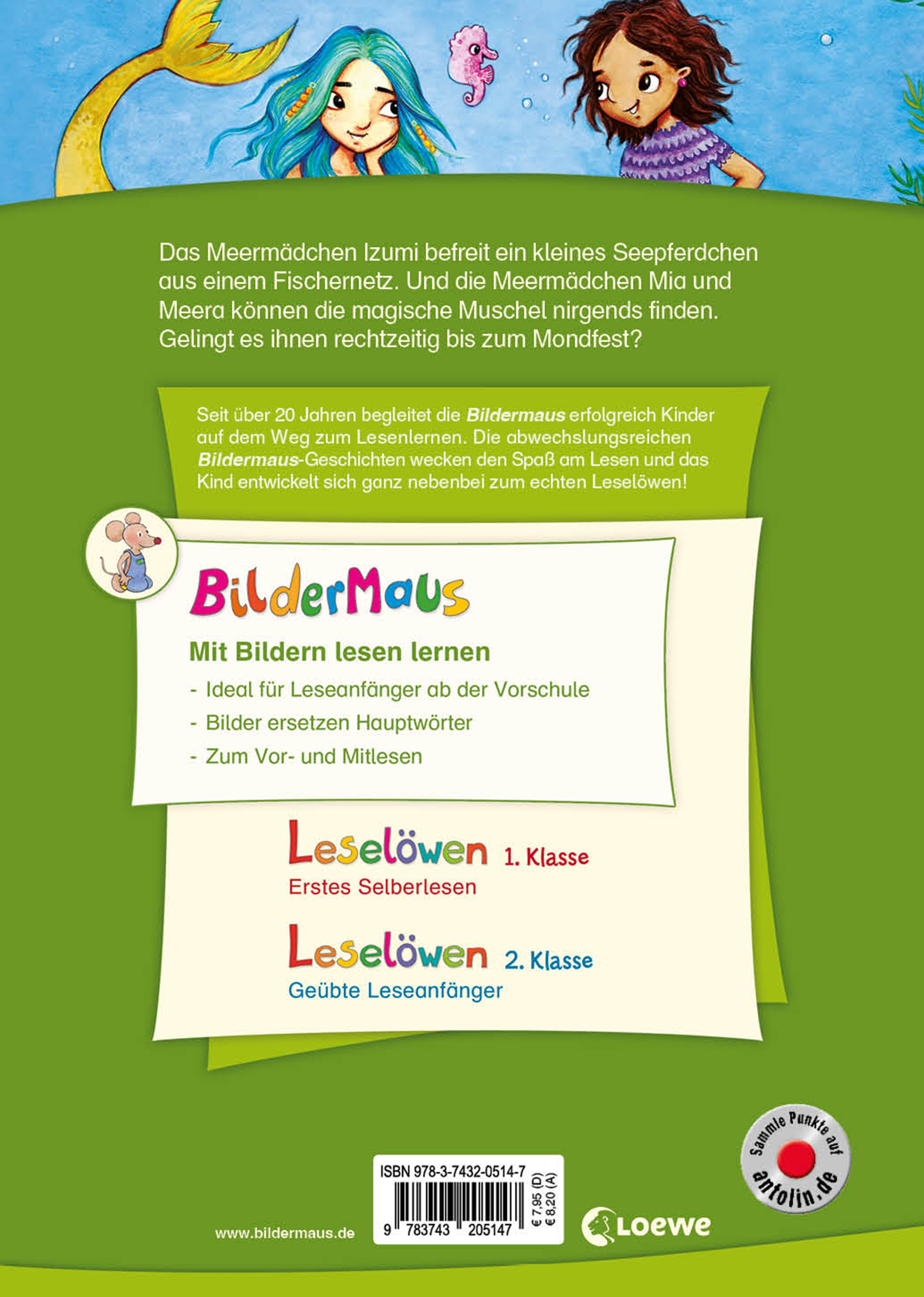 Rückseitencover Bildermaus - Meermädchengeschichten