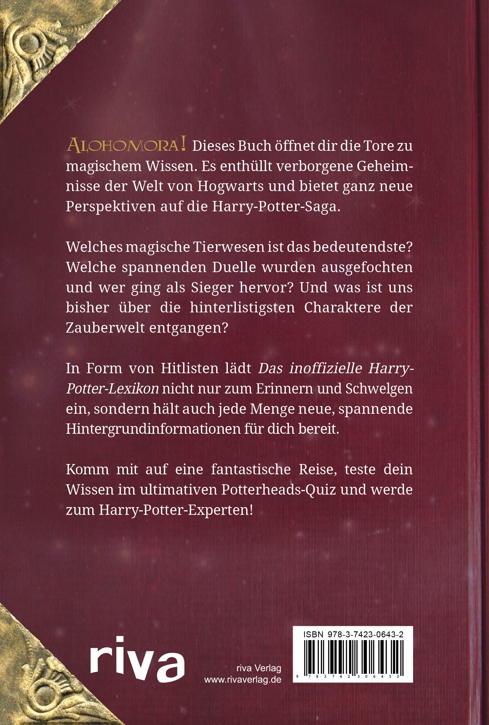 Rückseitencover Das inoffizielle Harry-Potter-Lexikon