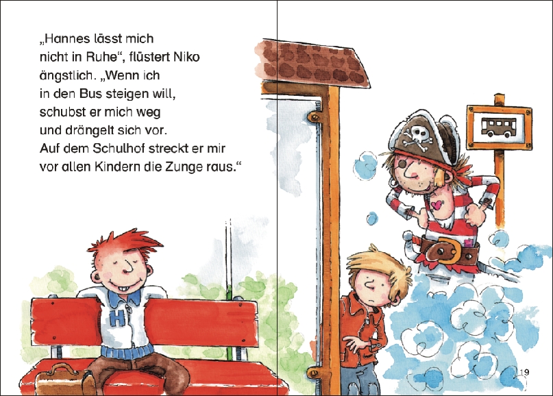 Beispielinhalt (Bild) Der Pirat aus der Flasche oder Wann man sich wehrt und wann lieber nicht