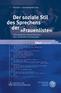 Vorderes Coverbild Der soziale Stil des Sprechens der „Frauenliste“