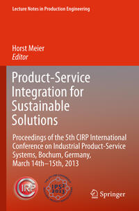 Vorderes Coverbild Product-Service Integration for Sustainable Solutions