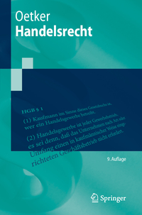 Vorderes Coverbild Handelsrecht