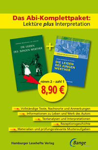 Vorderes Coverbild Die Leiden des jungen Werther von Johann Wolfgang von Goethe – Lektüre plus Interpretation