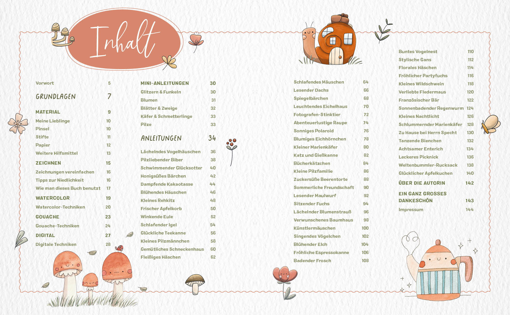 Beispielinhalt (Bild) Zeichnen – Cute and Cosy