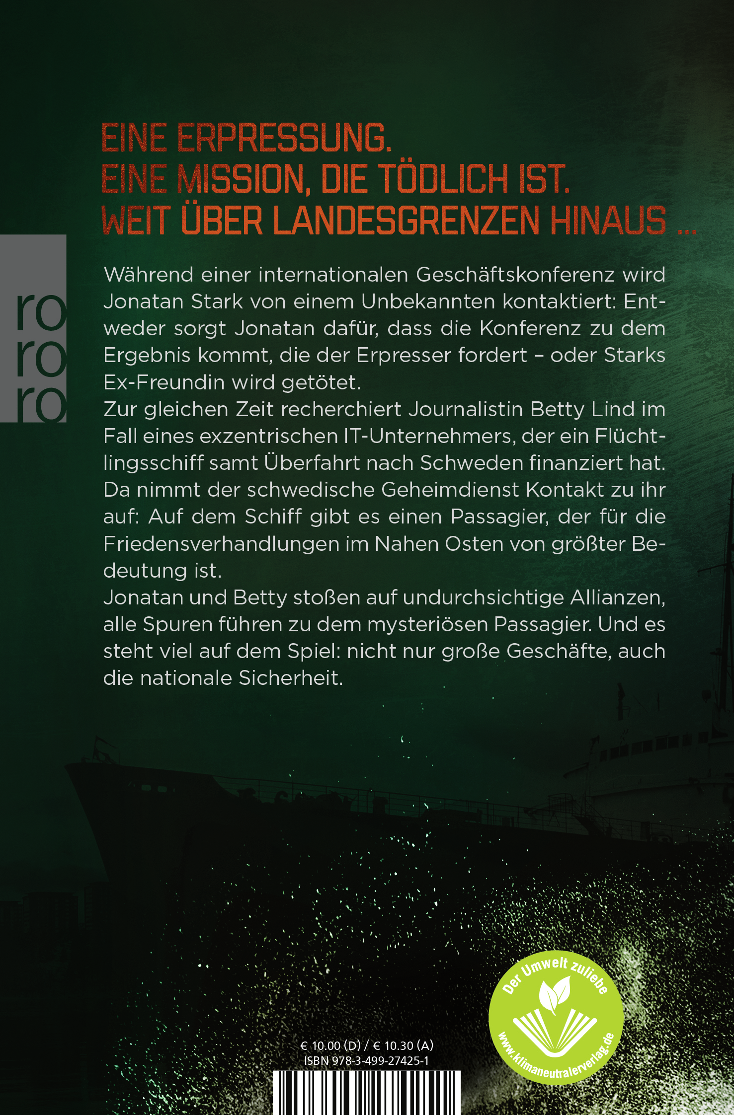 Rückseitencover Das blinde Spiel